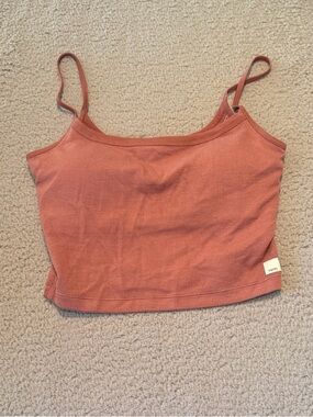Vuori Waffle Knit Rust-Colored Cami Tank
